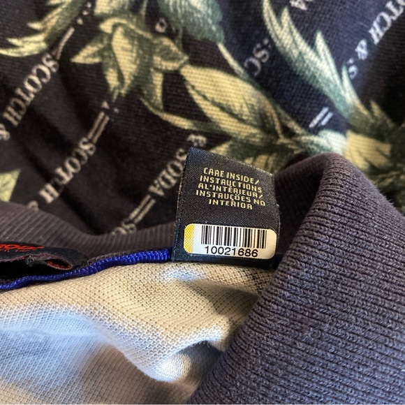 Scotch Soda Mens S SMALL Polo Shirt Floral All Over Print Logo Golf Preppy Adult - Picture 7 of 14